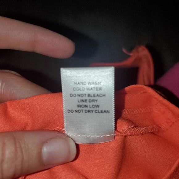 Charming Charlie size medium orange scalloped top dress with side zipper - Picture 9 of 9